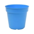 thumbnail image 6 of 5'' x 4.75'' Round Light Blue Plastic Flower Pots with Reusable Feature (4 Count), 6 of 11