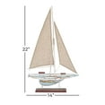 thumbnail image 2 of Benzara Wood Sailing Boat Nautical Maritime Decor, 22-Inch by 14-Inch, 2 of 9