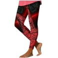 thumbnail image 2 of WXLWZYWL Leggings for Women High Waist Halloween Funny Printed Casual Yoga Pants Soft Stretchy Tights Workout Gym Leggings, 2 of 5