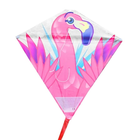 EOLO KITES Ready2Fly POP UP 22 in Flamingo Kite. Reusable Tote Included! Ages 4 