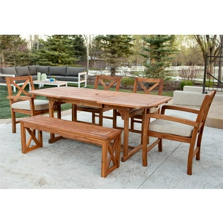 Pemberly Row 6 Piece Extendable Patio Dining Set With Cushion Pemberly Row 6 Piece Extendable Patio