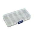 thumbnail image 2 of Ludlz Plastic Compartment Box with Adjustable Dividers Craft Tackle Organizer Storage Containers Box Clear 10/15/24 Grids Jewelry Storage Box Pills Organizer Holder Case Container, 2 of 7