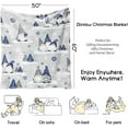 thumbnail image 3 of Christmas Throw Blanket 60"x50",Winter Gray Blue Gnome Xmas Holiday Festival Blanket for Women Men,Soft Cute GIFS Flannel Fleece Throw for Home Living Room Bed Chair Couch Decor, 3 of 7