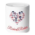 thumbnail image 1 of Heart London Bridge UK Big Ben Rich and Rich Bank Saving Box Coin, 1 of 1