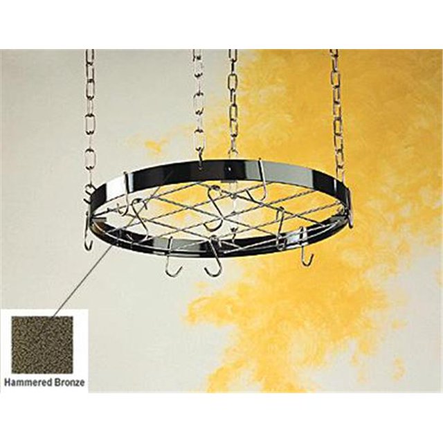 Rogar 8041 Support Rond - Bronze Martelé/laiton