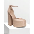 thumbnail image 7 of Womens Platform High Block Heels Square Toe Ankle Strap Solid Color Pumps for Wedding Party Prom Festival 2026, 7 of 7