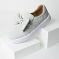 thumbnail image 3 of J. Adams Wally Platform Sneakers for Women – Comfortable Slip-On Shoes with Bow, Fashionable Flat Platform Sneakers, 3 of 6