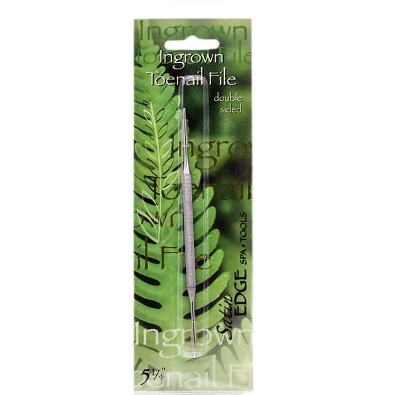 1 pc , Satin Edge Double Sided Ingrown Toenail File, hair scalp beauty - Pack of 3 w/ Sleek 3-in-1 Comb/Brush