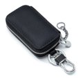 thumbnail image 2 of Cartera de hombre Ley, cartera de mujer de cuero de vaca, bolso para llaves de casa y coche, minibilletera con cremallera de bolsillo, llavero para hombre y mujer, 2 of 5