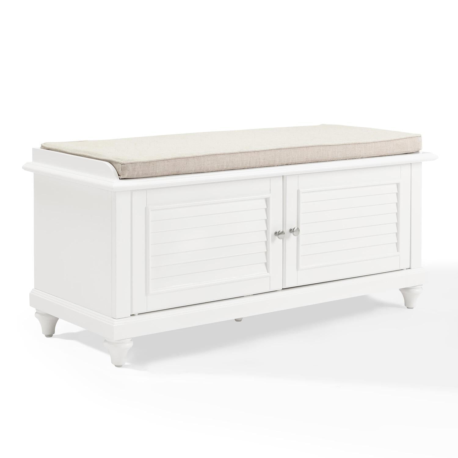Crosley Palmetto Entryway BenchColorWhite