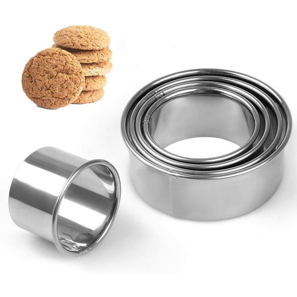 Cookie Cutter,pastry Cutter For Baking, 5 Sizes Round Cookie Cutters Shapes, Circle Biscuit Cutters For Making Donut Pies Scone (5/6/7/8/9cm)