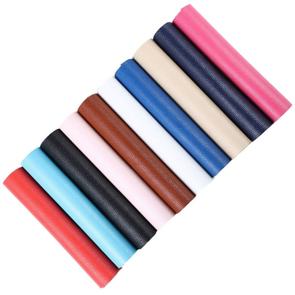 BESTOYARD 10Pcs Premium PU Material for Dining Chair Upholstery Assorted Color Rectangular Decoration