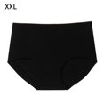 thumbnail image 1 of Bragas Mujer Calzoncillos transpirables de cintura media sin costuras Ropa interior suave, Negro, XXL Inevent AP001340-01, 1 of 7
