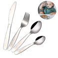 thumbnail image 2 of Ensemble de Couverts pour Enfants en Acier Inoxydable Couverts pour Enfants Design Gravé, 2 of 5