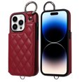 thumbnail image 1 of iPhone 14 PRO Case ,Card Slots Leather Wrist Strap Phone Cover for iPhone 14 PRO, 1 of 5