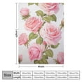 thumbnail image 4 of Chilfamy Roses Print Throw Blanket for Bed Couch Car, Lightweight Soft Blanket for Kids and Adults, All Seasons Blanket 40x50in, 4 of 6