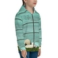 thumbnail image 5 of Kdxio Wood Grain Pattern Kids Boys Girls Zip Up Hoodie 3D Printed Hooded Sweatshirt Hoody Coat with Pocket 7-12 Y-Small, 5 of 6