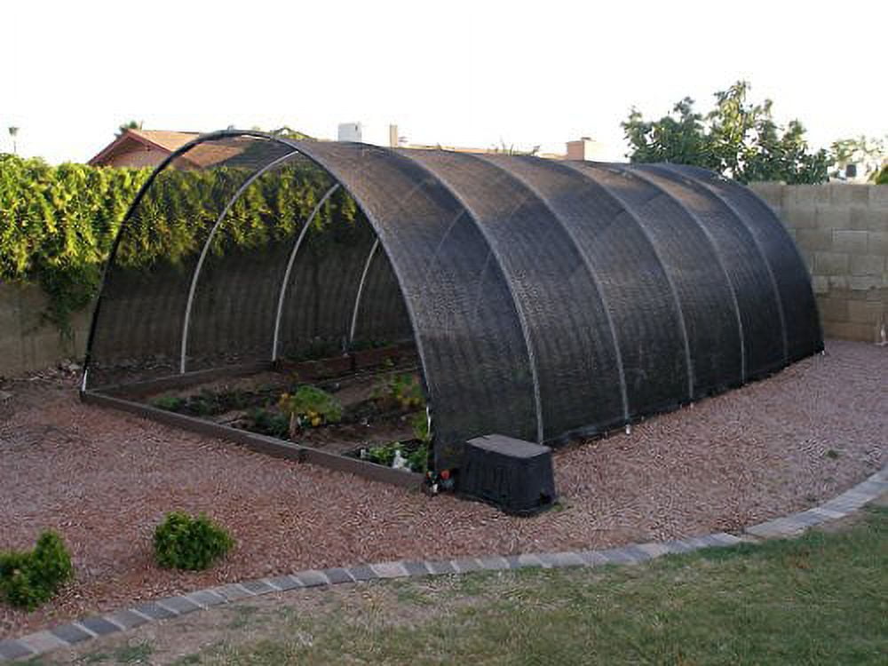 Agfabric 70% Shade Cloth Sunblock Shade Cloth with Grommets for Garden Patio - 10' X 12' Black