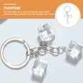 thumbnail image 2 of SHISUYAN Ice Cube Key Chain Resin Ice Keychain Key Ring Car Bag Keychain Accessories, 2 of 9