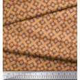 thumbnail image 3 of Soimoi Poly Georgette Fabric Check & Moroccan Ethnic Decor Fabric Printed Yard 42 Inch Wide, 3 of 3