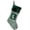 L-green, variant on 15.8×7.8 inches Initial Monogram Embroidered Christmas Stocking Striped knitted Christmas Decorations Stocking Red,White, Green Letter Stockings for Family Holiday and Xmas Tree Fireplace Decor