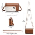 thumbnail image 4 of FALAN MULE Small Crossbody Bags for Women Cell Phone Purse Vegan Leather Shoulder Handbag Wallet with Card Slots, 4 of 6