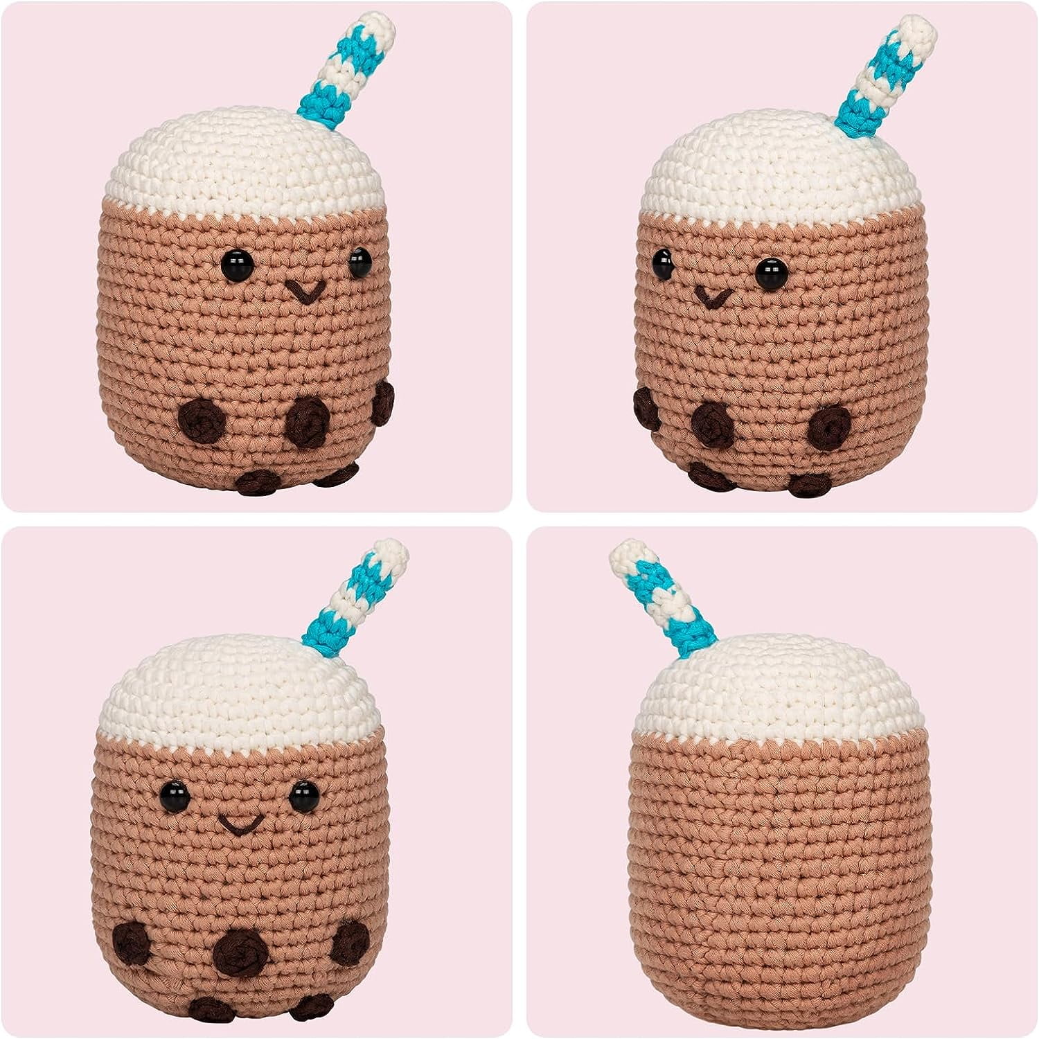 Kaobuy Cute Shape Fruit Knitting Crochet Kit for Beginners Adults