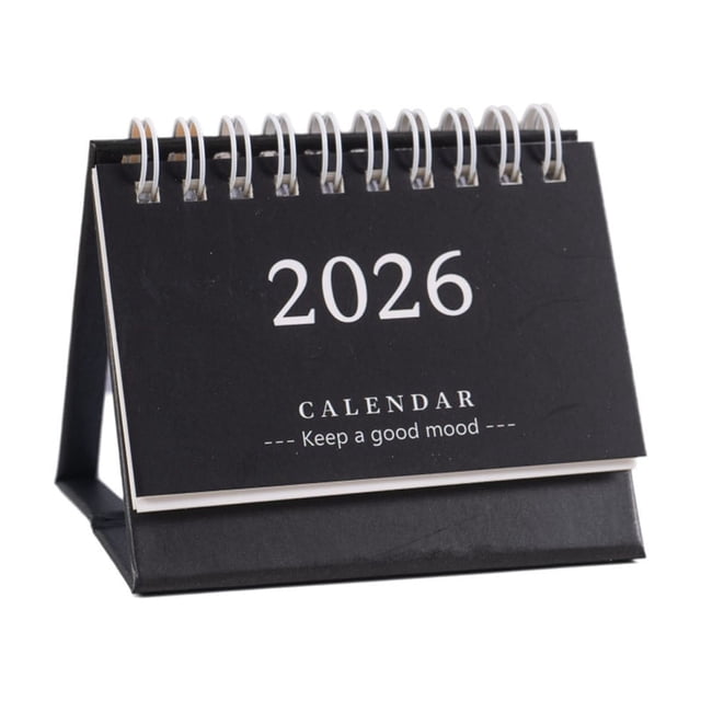 Notebook with Calendar 2026 Mini Calendar Desktop Notebook Decoration Cute Fresh English Calendar