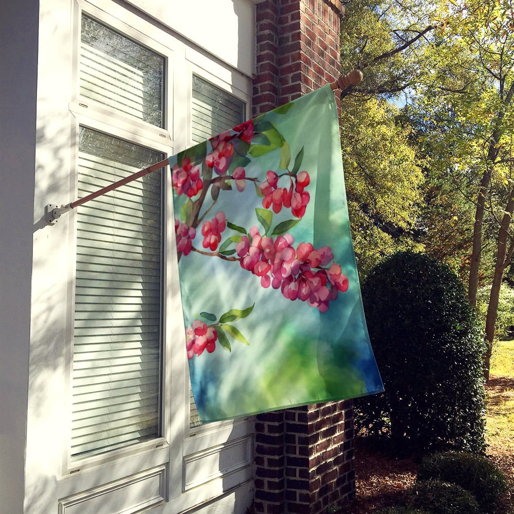 Pennsylvania Mountain Laurels in Watercolor House Flag 28 in x 40 in