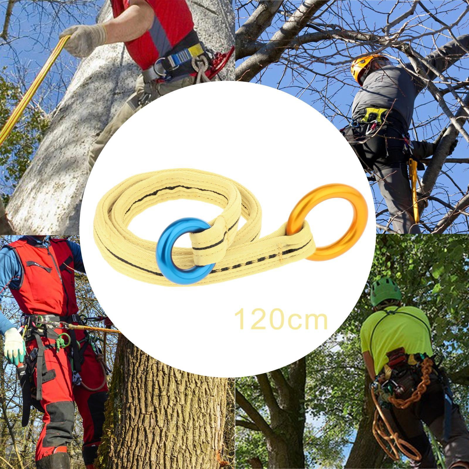 Nishiyuenyi Tree Arborist Friction Saver, Retrievable Anchor, Durable Climbing Rope And Camp Cambium Saver for Rock Climbing Hiking Camping Outdoor Exploring , Yellow 120cm