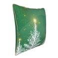 thumbnail image 2 of Kll Christmas Green Decorative Throw Pillow Covers Velvet Soft For Couch Sofa Bedroom Living Room Outdoor -16"X16", 2 of 8