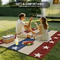 thumbnail image 5 of Fsddascl 4th of July Outdoor Rug for Patio/Deck/Porch, Non-Slip Large Area Rug 4 x 6 Ft, Blue Red Star Striped Independence Day Indoor Outdoor Rugs Washable Area Rugs, Reversible Camping Rug Carpet, 5 of 5