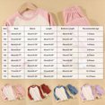 thumbnail image 3 of WXFAZCVU Pajamas for Girls Warm Fleece Lined Underwear Set Long Sleeve Shirt and Pants Outfits Size 5-6Years, 3 of 5