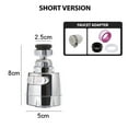 thumbnail image 2 of 360 -Degree Swivel Kitchen Sink Faucet Aerator Water Saving Tap Aerator Faucet Nozzle for Kitchen, Bathroom FaucetM, 2 of 8