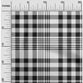 thumbnail image 2 of oneOone Georgette Viscose Black Fabric Tartan Sewing Fabric By The Yard Printed Diy Clothing Sewing Supplies 42 Inch Wide, 2 of 4
