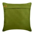 thumbnail image 3 of Cushion Cover, Green Throw Pillow Covers 16x16 inch (40x40 cm), Suede Pillowcase&nbsp;Zipped, Solid Color, Pintucks, Textured, Striped, Modern Cushion Cover&nbsp; - Green No Limits No Lines, 3 of 3