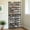Black, variant on LEDREM 12-Tier Stackable Shoe Rack Organizer, Adjustable Fla,Angled Shelves for Entryway,Garage, Holds 48-60 Pairs, Set of 2, Black
