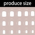 thumbnail image 3 of 30 Pcs Flowers Stick on Nail Solid Color Artificial Nail Short Square False Nail Glossy Press On Nail for Woman Girls, 3 of 4