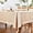 Beige, variant on Faux Linen Oval Tablecloth Heavy Duty Wrinkle Resistant Fabric Table Cloths 60 x 102 Inch Flaxen Farmhouse Rustic Table Cover for Kitchen Dining Indoor Outdoor Tabletop Decoration