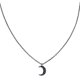 thumbnail image 1 of EeaseMX Collar de luna de plata, corto, sencillo y hermoso, de metal decorativo para mujer (negro), 1 of 7