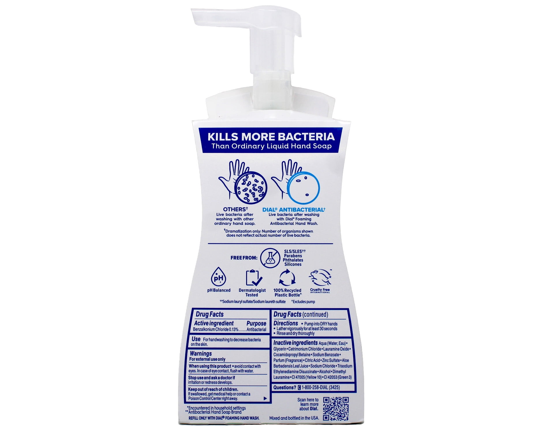 Dial Complete Antibacterial Foaming Hand Soap, Fresh Pear, 7.5 Fluid Ounces (Pack of 8)