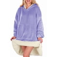 thumbnail image 2 of Sudadera Tipo Hoodie Cobija Unisex Hoodie Shendy Vendy Con Capucha Afelpada Suave Purpura, 2 of 5