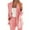 42# Pink, variant on YDDIAN Women 2 Piece Outfits Business Casual Outfits 2024 Dressy Casual Pant Suits Plus Size Wide Pants Suit Set Black 3XL