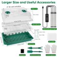 thumbnail image 2 of Seed Starter Tray with Grow Light Cells Seedling Tray with Humidity Dome/Indoor Grow Kit for Deep-Rooted Seedlings Adjustable/Timed Light Plant Starter Set, 2 of 7