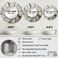thumbnail image 4 of Designart "Stump'S Natural Aesthetic" Tree Redwood Round Mirror Wall Decor Traditional - Large Grey Round Bathroom Mirror - Round Mirror - 29" x 29", 4 of 6