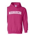 thumbnail image 1 of What to do in Madagascar? Travel Time Flag Map Guide Flights Top 10 Things To Do Men's Hoodie Sweatshirt, 1 of 4