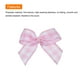 thumbnail image 4 of Uxcell 50Pcs Mini Lazo de Cinta Gingham 1" Lazos de Tela de Satén a Cuadros para Manualidades de Costura Rosa y Blanco, 4 of 7