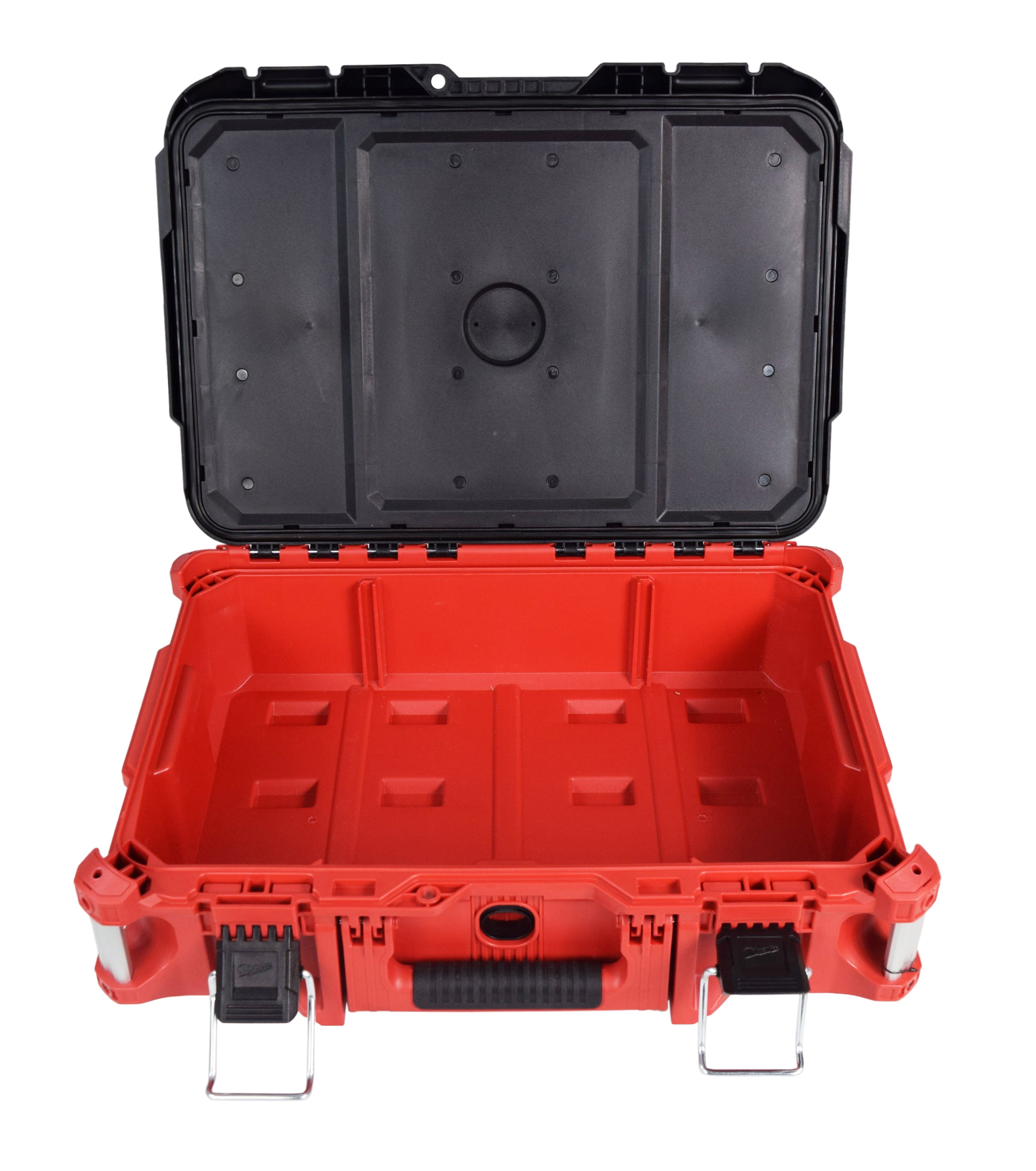 Milwaukee PACKOUT 22 in Medium Modular Tool Box (48-22-8424) – 75 lb Capacity, IP65 Weather Seal, Metal Reinforced Corners