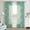Aqua Blue, variant on Boho Terracotta Floral Bird Linen Curtains for Living Room Dining 84 Inches Long 2 Panels Back Tab Vintage Farmhouse Flower Pattern Window Drapes Semi Sheer Light Filtering Bedroom Autumn Fall Decor