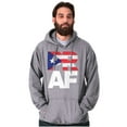 thumbnail image 5 of Puerto Rico Rican Boricua AF Flag Hoodie Sweatshirt Women Men Brisco Brands S, 5 of 5